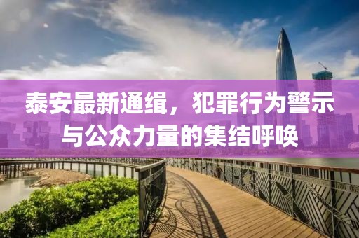 泰安最新通缉，犯罪行为警示与公众力量的集结呼唤