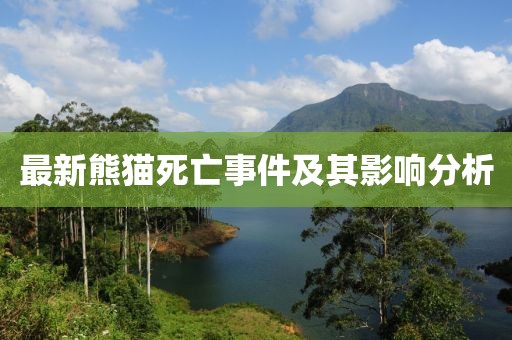 最新熊猫死亡事件及其影响分析