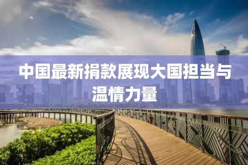 中国最新捐款展现大国担当与温情力量