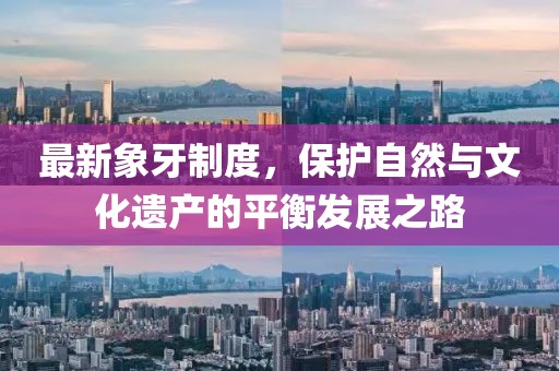 最新象牙制度，保护自然与文化遗产的平衡发展之路