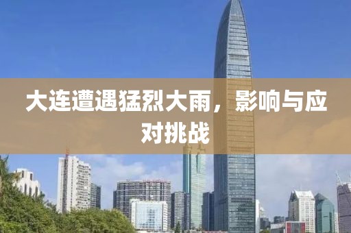 大连遭遇猛烈大雨，影响与应对挑战