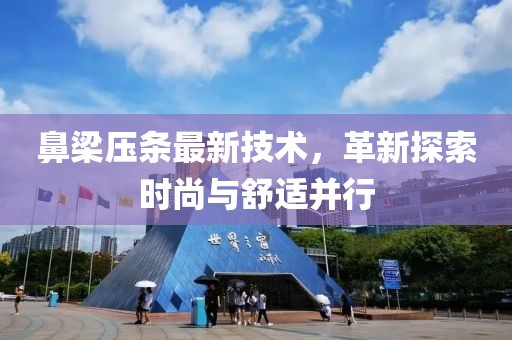 鼻梁压条最新技术，革新探索时尚与舒适并行