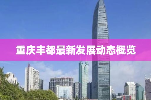 重庆丰都最新发展动态概览