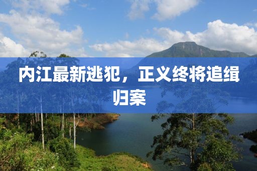 内江最新逃犯，正义终将追缉归案