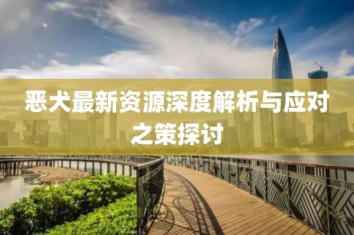 恶犬最新资源深度解析与应对之策探讨