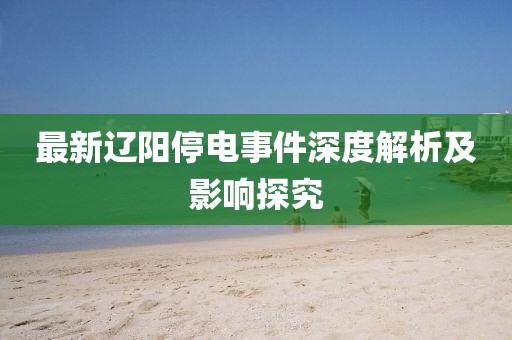 最新辽阳停电事件深度解析及影响探究
