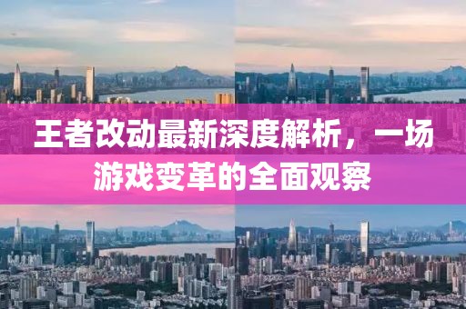 王者改动最新深度解析，一场游戏变革的全面观察