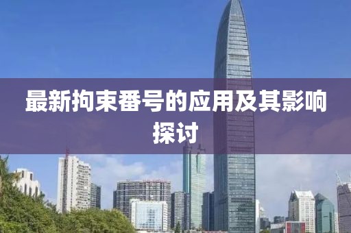 最新拘束番号的应用及其影响探讨