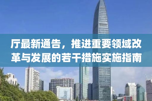 厅最新通告，推进重要领域改革与发展的若干措施实施指南