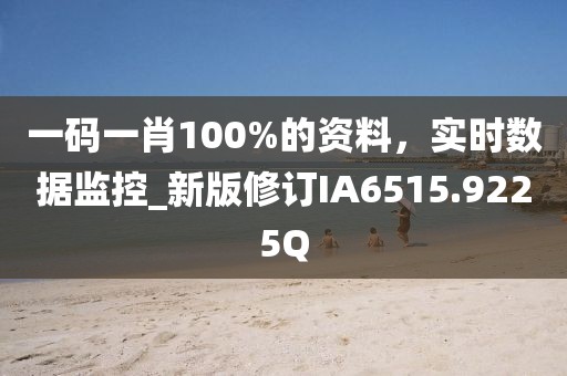 一码一肖100%的资料，实时数据监控_新版修订IA6515.9225Q