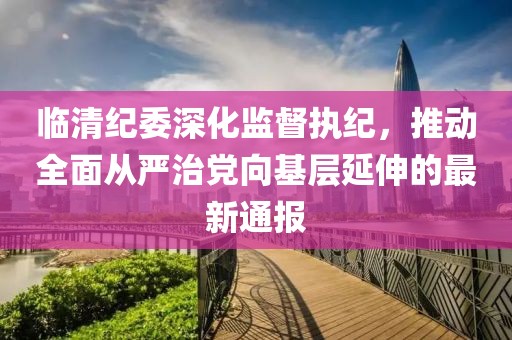 临清纪委深化监督执纪，推动全面从严治党向基层延伸的最新通报
