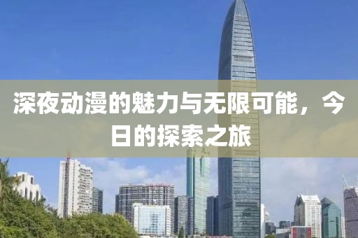 深夜动漫的魅力与无限可能，今日的探索之旅