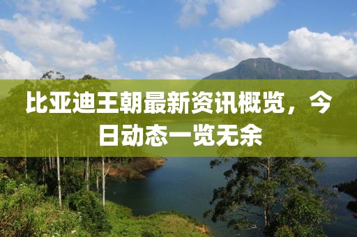 比亚迪王朝最新资讯概览，今日动态一览无余