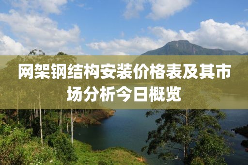 网架钢结构安装价格表及其市场分析今日概览