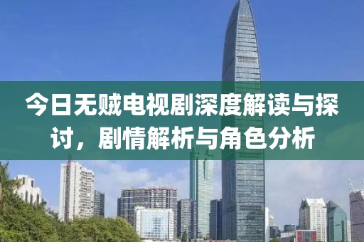 今日无贼电视剧深度解读与探讨，剧情解析与角色分析