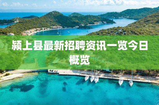 颍上县最新招聘资讯一览今日概览