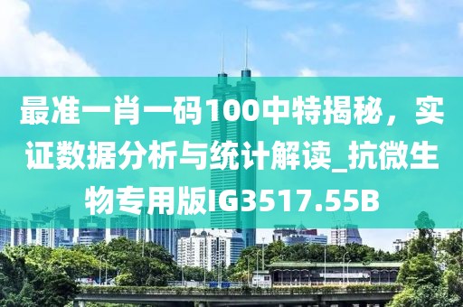 最准一肖一码100中特揭秘，实证数据分析与统计解读_抗微生物专用版IG3517.55B