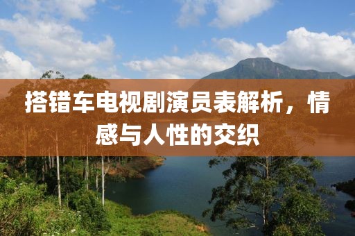 搭错车电视剧演员表解析，情感与人性的交织