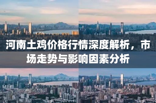 河南土鸡价格行情深度解析，市场走势与影响因素分析