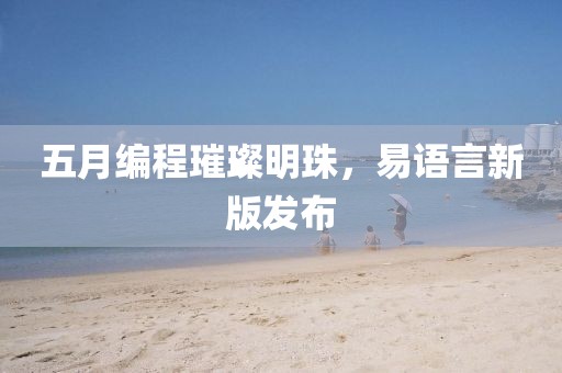 五月编程璀璨明珠，易语言新版发布