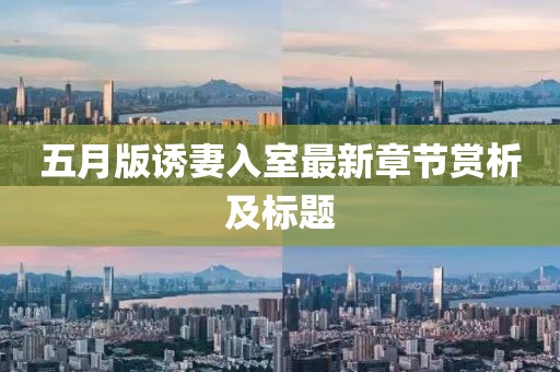 五月版诱妻入室最新章节赏析及标题