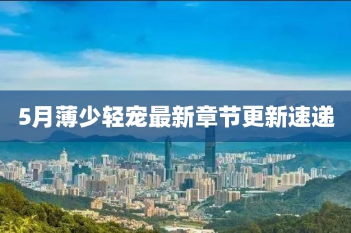 5月薄少轻宠最新章节更新速递