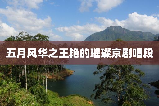 五月风华之王艳的璀璨京剧唱段