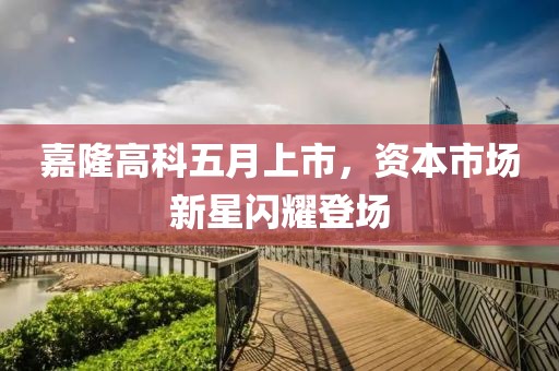 嘉隆高科五月上市，资本市场新星闪耀登场
