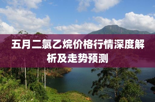 五月二氯乙烷价格行情深度解析及走势预测