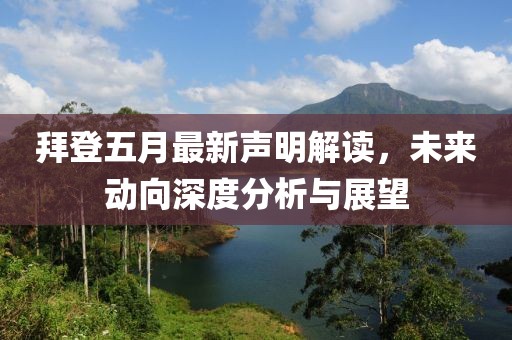 拜登五月最新声明解读，未来动向深度分析与展望