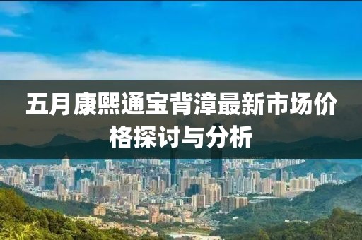 五月康熙通宝背漳最新市场价格探讨与分析