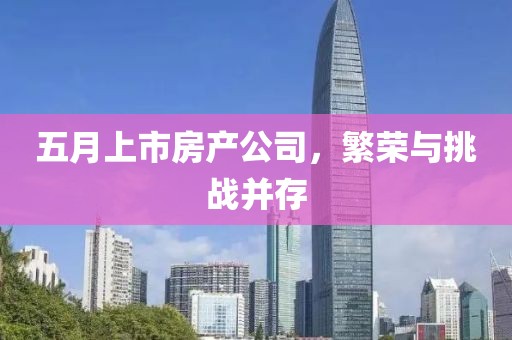五月上市房产公司，繁荣与挑战并存