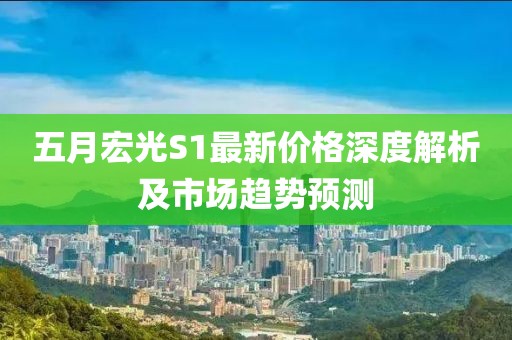 五月宏光S1最新价格深度解析及市场趋势预测