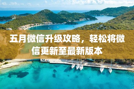五月微信升级攻略，轻松将微信更新至最新版本