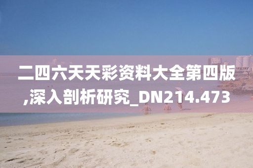 二四六天天彩资料大全第四版,深入剖析研究_DN214.473