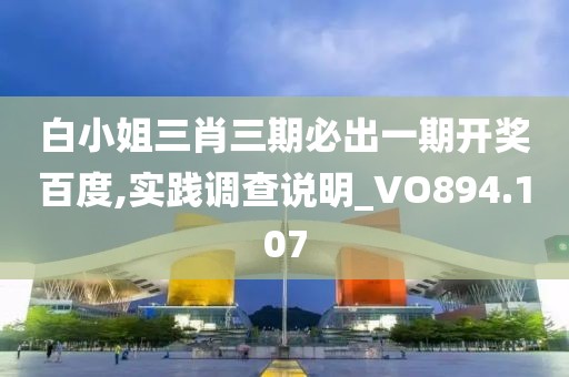 白小姐三肖三期必出一期开奖百度,实践调查说明_VO894.107