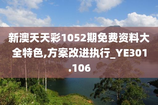 新澳天天彩1052期免费资料大全特色,方案改进执行_YE301.106
