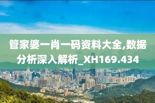 管家婆一肖一码资料大全,数据分析深入解析_XH169.434