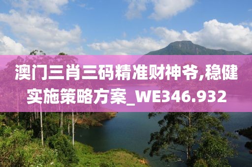 澳门三肖三码精准财神爷,稳健实施策略方案_WE346.932