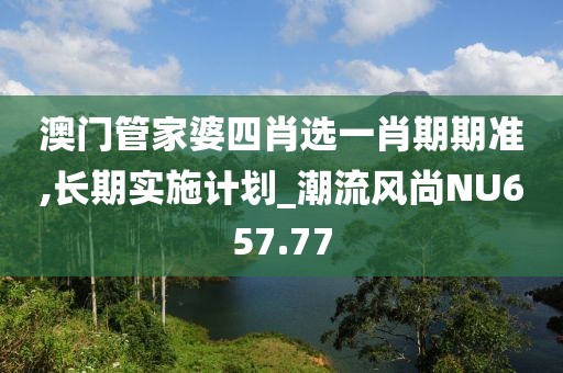 澳门管家婆四肖选一肖期期准,长期实施计划_潮流风尚NU657.77