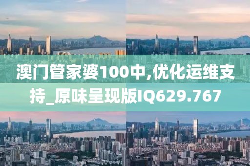 澳门管家婆100中,优化运维支持_原味呈现版IQ629.767