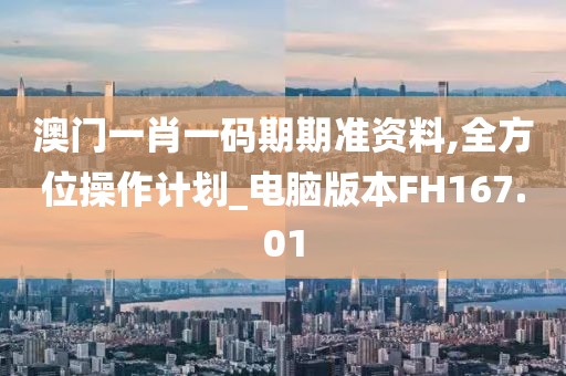 澳门一肖一码期期准资料,全方位操作计划_电脑版本FH167.01
