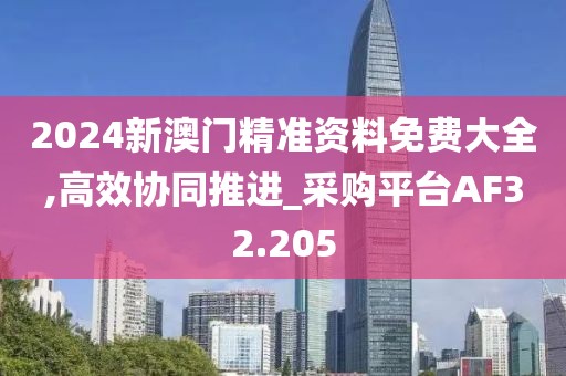 2024新澳门精准资料免费大全,高效协同推进_采购平台AF32.205