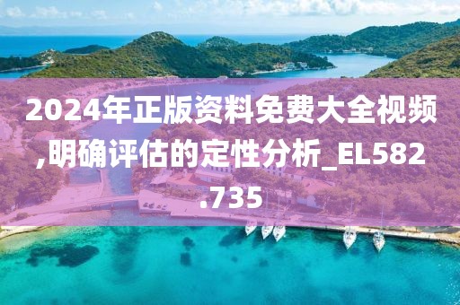 2024年正版资料免费大全视频,明确评估的定性分析_EL582.735