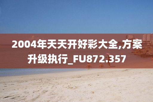 2004年天天开好彩大全,方案升级执行_FU872.357