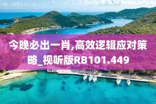 今晚必出一肖,高效逻辑应对策略_视听版RB101.449