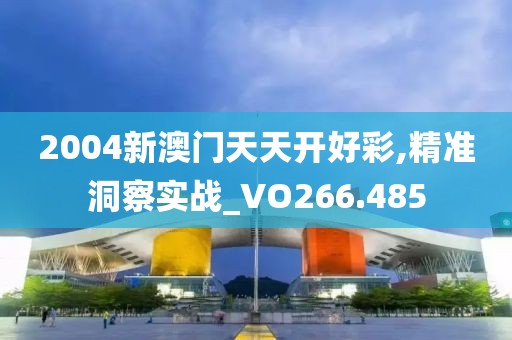 2004新澳门天天开好彩,精准洞察实战_VO266.485