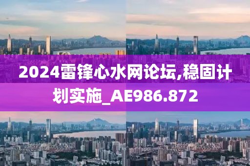 2024雷锋心水网论坛,稳固计划实施_AE986.872