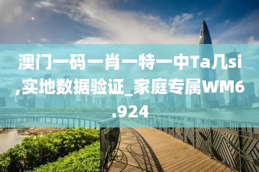 澳门一码一肖一特一中Ta几si,实地数据验证_家庭专属WM6.924