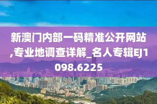 新澳门内部一码精准公开网站,专业地调查详解_名人专辑EJ1098.6225